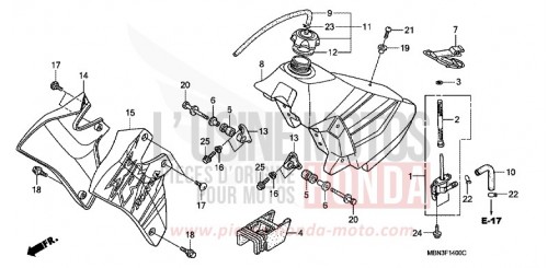 FUEL TANK XR650R6 de 2006